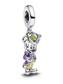 Disney 1 Pieza de Colgante de Cuenta de Plata de Ley 925, Adecuado para Pulsera DI.Y Original, Regalo de Joyería de Moda para Cumpleaños o Compromiso de Mujer, Modelo de Caliente