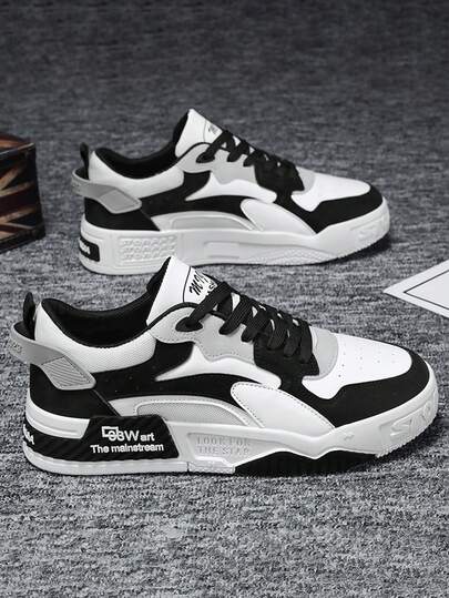 男士运动鞋新款耐磨平底舒适男板鞋户外休闲情侣款小白鞋时尚奢华小板鞋除臭休闲运动男鞋款式随机字母&数字