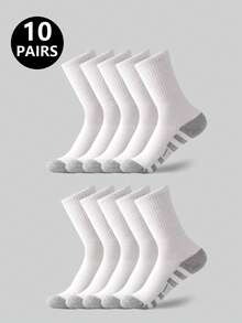5/10/20 Pairs Of Sweat Absorbing Socks And Sports Socks - Multicolor - View 25