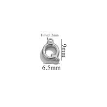 10pcs Stainless Steel Alphabet Pendants DIY Necklace Earrings Bracelet Jewelry Making Accessories