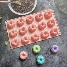 Silicone Spiral Mold: Convenient To Use, Can Be Used To Make Cute Spiral Snacks. Flexible Mold, Easy To Clean Mold For Baking Small Tools, Spiral Dessert Mold, Etc! Spiral Mold, Cute Snack Mold, Kitchen Utensils