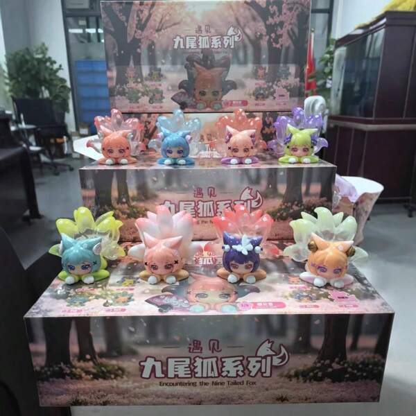 Random 1 Or 2 Pieces From The Multi-Colored Cute Nine-Tailed Fox Kitchen Series – Perfect Stress-Relief Blind Box Ornaments For Teenagers And Adults. A Top Choice Gift Overflowing With Girlish Charm, Sure To Amp Up The Romantic Vibe!