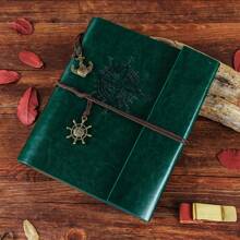 Rustic Leather Photo Album, DIY 21.5x17cm, With 60 Pages Vintage Scrapbook, 240 Photos Capacity, Wedding Guest Book, Friendship Gift, Heart Shaped Compact Size, Home Decor Album