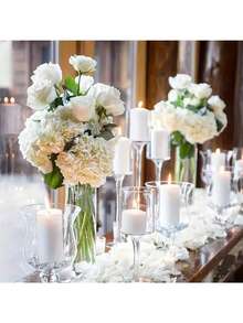 25pcs Artificial Hydrangea Flower Heads, White Daffodil, With Stem Artificial Hydrangea, Bohemian Style Home Decor, Spring Decoration. Suitable For Spring Home Decor, Wedding Decor, Party Decor, Bridal Bouquet Decor. - White - View 8