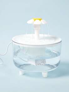 PETSIN 1500ml/1,5 litros/0,4 Galão Transparente Fonte de Água para Animais de Estimação, Fonte de Água Autossuficiente para Gatos, Fonte de Água para Gatos com Cabo de Alimentação USB para Uso Interno