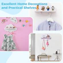 Estante flotante con forma de nube adorable, adecuado para la guardería - Estantería flotante de almacenamiento para la habitación de los niños - Estantería de pared para dormitorio o guardería - Estantería de almacenamiento de madera - Estantería de almacenamiento blanca - Estantería de almacenamiento con forma de nube montada en la pared