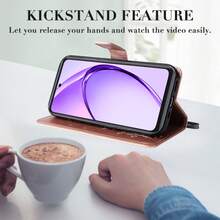 蝴蝶花朵图案手机壳适用于 OPPO A3X 4G、OPPO A5X 5G、OPPO A3、MOTO G86 5G 翻盖保护套、荣耀 X6C/X6B/X6A/X5B（海外） - 玫瑰金 - 查看 5