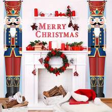 1 par de faixas para festa de Natal, faixas decorativas para pendurar na varanda com o tema Quebra-Nozes, decorações para festas temáticas de Natal, decoração para áreas externas e internas, ideal para varanda, quintal, garagem e decoração de casa - Estilo B - Ver 6