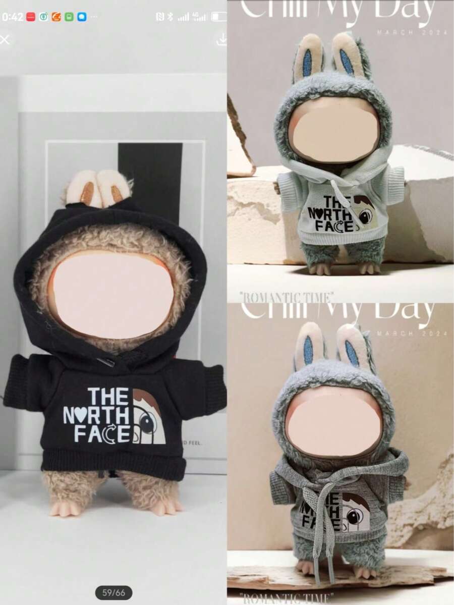 [Nur Kleidung] 17cm Forlabubu Puppen Kleidung für Labobo Sitzparty 1 ...