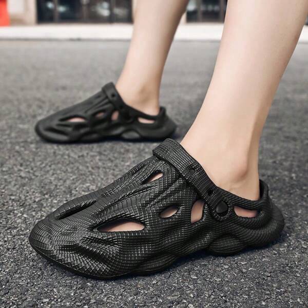Sandales décontractées respirantes pour hommes, tongs de plage, mules coréennes d'intérieur