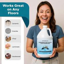 Steam &Amp; Go Demineralized Water - Multisurface Cleaner, PVC-Free Ready-To-Use For Mops &Amp; Floor Steamers - Ideal For Kitchen, Bathroom, &Amp; Home Surfaces - Clean Ocean Scent - 128 Fl Oz (1 Gal)