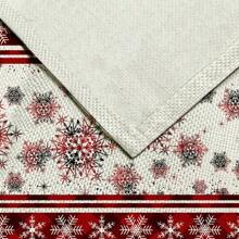1 pieza Camino de mesa con estampado de copos de nieve, 4 piezas Individuales con estampado de copos de nieve, adecuado para fiestas, cumpleaños, cenas, decoración de cocina y comedor, decoración del hogar y sala de estar para todas las temporadas