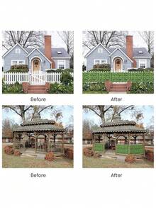 1片300*100厘米人造常春藤隐私围栏屏风 - 仿绿篱叶片藤蔓隐私屏风板，仿真绿植围栏，防紫外线，适用于家居装饰、房间装饰、花园装饰、墙面装饰、室内外装饰、卧室装饰、婚礼装饰、餐桌装饰、派对装饰、万圣节装饰、生日装饰、秋季装饰