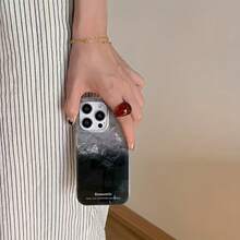 Funda para teléfono 1, 12, 13, 14, 15 y 16 Pro Plus. Diseño de glaciar degradado, con cobertura total y protección anticaídas. - Blanco - Ver 4
