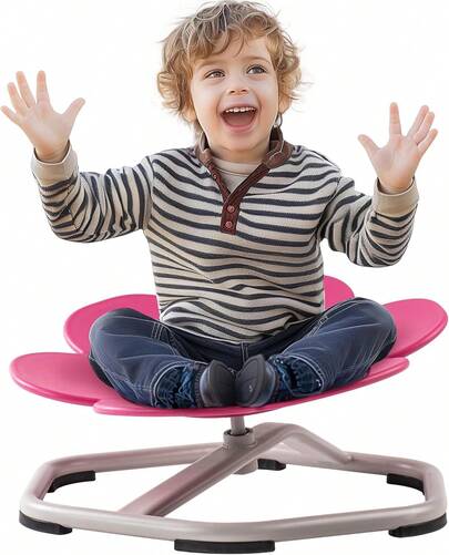 Robotime Silla giratoria sensorial Robud para niños, silla giratoria para autismo con diseño antideslizante, entrenamiento de coordinación corporal, no requiere montaje.