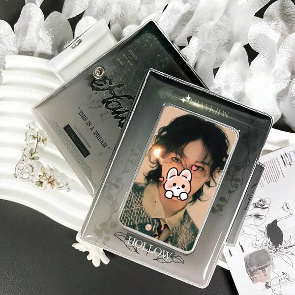 1pc Dark Green Forest Series Photo Album, Photocard Holder For Skzoo Photocard, Photocards Holder For Skz New Album Hollow, Photocards Binder, Idol Album Photo Card Holders, Star Chasing Exclusive, Photo Cards, Anime Game Peripheral Small Card Storage And Display, Etc