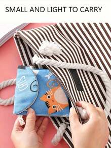 Sanitary Napkin Storage Bag, Period Bag Pad Bag, Zipper Storage Bag Portable Pouch With Large Capacity, For Storing Napkins, Panty Liners And Tampons, Creative Cute Menstrual Pad Cartoon Coin Purse,Large Capacity And Simple Style For Storing Sanitary Napkins, Pads And Tampons Back To School Lipstick Beauty Storage Bag Travel Essentials Travel Organizer For Beach Summer Vacation