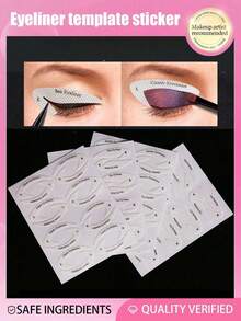 4 Sheets With 32 Stickers Eye Makeup Stencils Eyeliner Eyebrow Stencil Stickers 4 Different Designs Western Eyeliner Eyebrow Shaping Templates Makeup Stickers Eyeliner Auxiliary Makeup Tools Cat Eyeliner Auxiliary Sticker Eye Shadow Eyeliner Auxiliary Sticker Cat's Eye Line Fox Eye Makeup Template Eyeliner Template Sticker,Makeup,Cheap,Room Decor,Vanity,Travel,Bedroom,Makeup Accessories,Cheap,Stocking Stuffers,Makeup,Makeup Tools,Cheap Stuff,Gifts,Gifts For Women,Christmas Gifts