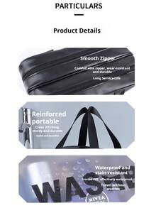 1pc Camouflage Backpack, Men's Fashion Green Pattern, Large Capacity Zipper Closure Adjustable Strap, Suitable For Winter Travel Storage Bag Holiday , Beach Bag, Camping - Black - View 4