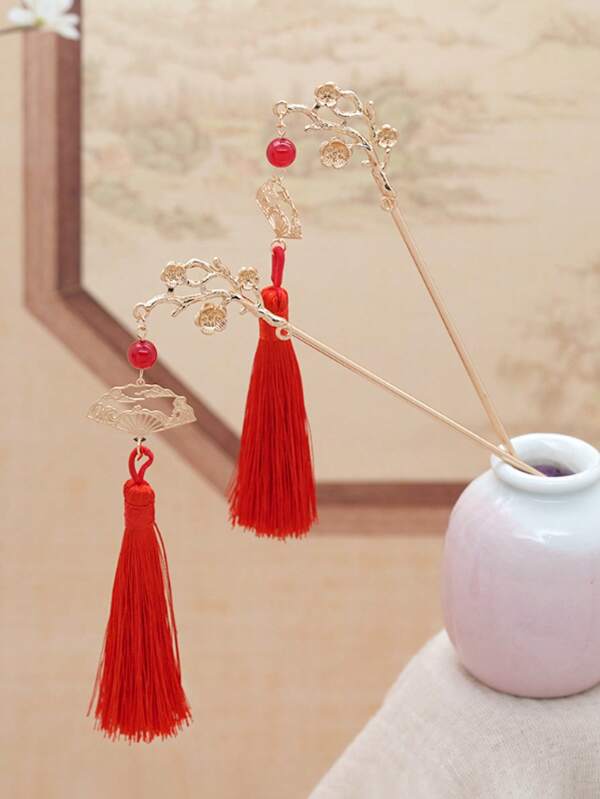 1 Stück elegante Blumen Haarspange, vielseitiges Accessoire für Cheongsam, Hanfu, Braut-Kopfschmuck, Blumen Haaraccessoires, Haarnadel