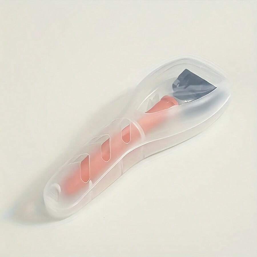 1pcs Plastic Travel Razor Case Outdoor Camping Business Trip Portable Razor Holder Container Storage Shaving Box (Not Include Shaver)