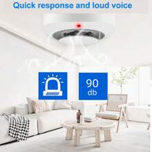 2 Sets Of Smart Smoke Detector Fire Alarms, Battery - Powered Bluetooth Wireless Smoke Alarms, Used For Home, Hotel, Apartment, Factory And Other Fire Alarms
