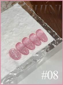 MISS SHAKA 10ml Summer Autumn Nails Halloween Nails Hot Selling Dopamine White Blue Pink Red Burst Broken Diamond Gel Nail Polish Gel 2025 New Style Super Flash Reflective Broken Diamond Nail Salon Nail Art Nail Supplies