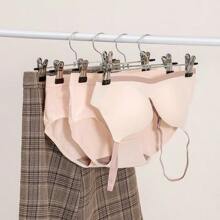 5/10/15 piezas Perchas para pantalones/faldas con pinzas, abrazaderas de metal adecuadas para pantalones cortos, faldas, de alta resistencia y ultra delgadas para ahorrar espacio