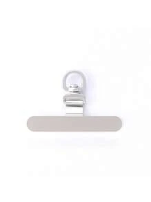 1 قطعة/3 قطع/5 قطع مشبك سلسلة هاتف من الفولاذ المقاوم للصدأ فائق النحافة، حزام معصم وعبر الجسم للهاتف قابل للدوران 360 درجة، ملصق معدني مشبك