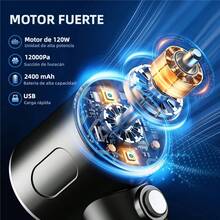3-In-1 Handheld Cordless Vacuum Cleaner - High Power & Suction For Car, Home & Office - Black and White - View 3
