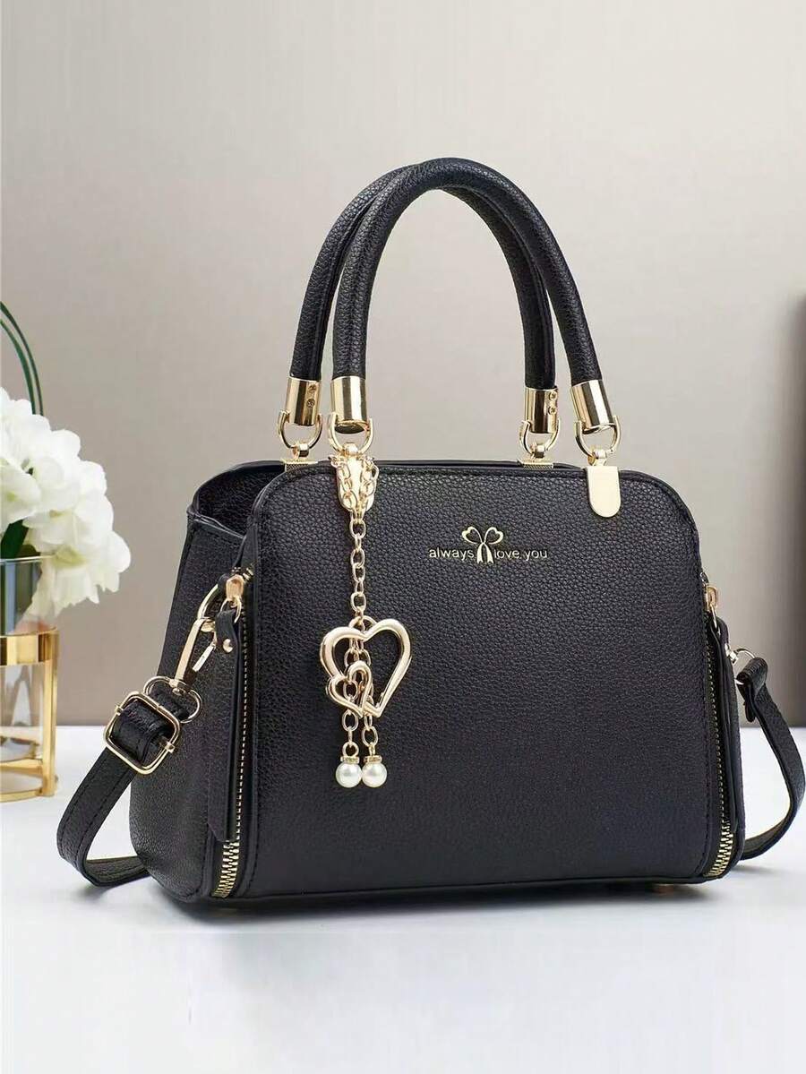New Women's Handbag, Classic Elegant Stylish Durable, Convenient To Carry, Versatile For All Seasons, Fashionable Shoulder Bag With Large Capacity, Suitable For Travel, Shopping, Valentine's Day Gift - Multicolor - View 1