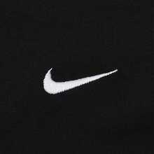 Nike 女款 AS W NSW NK CHLL KNT MD CR T恤，针织无领短袖，TFV5509-010 - 黑色 - 查看 4