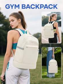 Mochila de Academia de Grande Capacidade, Mochila de Viagem com Compartimento para Notebook de 15,6 Polegadas e Bolsos Laterais para Garrafas, Mochila para Notebook, Mochila Escolar para Meninas do Ensino Médio e Faculdade, Leve e Durável Mochila Casual Escolar para Meninos e Meninas Adolescentes, Mochila Escolar com Vários Bolsos, Bolsa de Trabalho para Estudantes Universitários Menina e Menino, Bolsas e Estojos para Laptop de Volta às Aulas