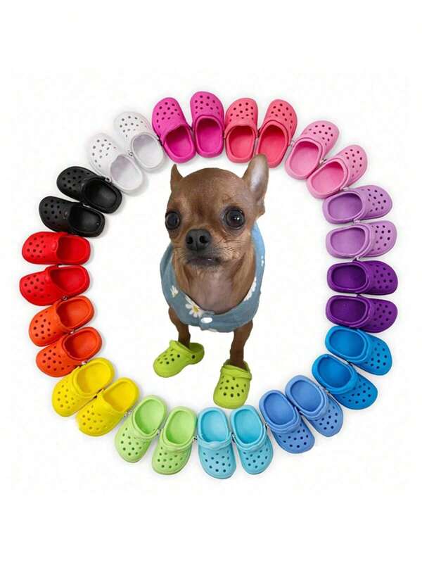 Pet Mini Breathable Shoes, Classic Design, Cat Dog Pet Photography Accessories, Small Pet Cute Funny Toys, Perforated Shoes, Pet Toy Shoes, Cartoon Decor Cute Mini Shoes DIY