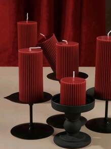 北欧风条纹装饰蜡烛，复古高端圆柱形香氛蜡烛，婚礼装饰蜡烛，浪漫氛围蜡烛，装饰蜡烛，家居烛台装饰，婚礼蜡烛，香氛蜡烛，女士礼物