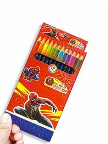 12pcs  Painting Graffiti Pens, 12 Color Colored Pencils, Stitch Student Drawing, Art Drawing Pens, Student Stationery, Painting Brushes, Back To School Stationery, School And Office Supplies - Multicolor - View 12