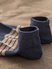 5 أزواج جوارب قصيرة للرجال، جوارب كاحل رياضية صيفية مُنفِّسة، جوارب قطنية رقيقة منخفضة القطع للاستخدام اليومي - متعدد الألوان - مشاهدة 4