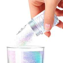 Polvo brillante comestible de arcoíris, purpurina iridiscente para bebidas, polvo brillante para chocolate - Multicolor - Ver 6