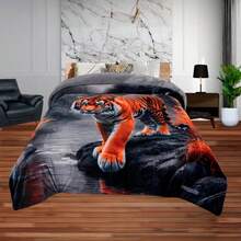 Cobertor Jumbo Matrimonial con Borrega – Súper Suave, Cálido y con Diseños Trendy para esta temporada  de Frio- Beautty Home - TigreM - Ver 1