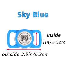 AirTag 保护壳，带二维码的 AirTag 保护套，可扫描输入宠物信息和电话号码，防止宠物走失，需搭配项圈或牵引绳使用，路人可扫描二维码联系主人，猫狗防走失