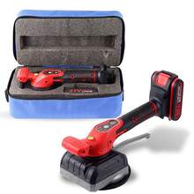 Livellatrice elettrica portatile, con 2 batterie e un caricabatterie, regolazione a 5 livelli della super potenza di aspirazione della livellatrice per piastrelle, adatta per piastrelle da parete, piccole piastrelle da pavimento