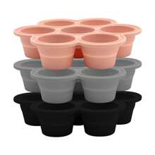 Molde de silicona plegable de 7 agujeros para hacer cubitos de hielo para whisky, fácil de desmoldar, ideal como regalo de Halloween y Navidad