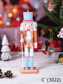 1 قطعة تمثال جندي كسارة البندق الخشبي الإبداعي بطول 30 سم، ديكور عيد الميلاد المنزلي، ديكور عيد الميلاد الخشبي، ديكور حفلة المنزل والأعياد، زينة شجرة عيد الميلاد، مناسب لحفلة عيد الميلاد، ديكور العطلات، ديكور المكتب، هدية الحفلة، ديكور غرفة النوم، ديكور المنزل، ديكور حفلة عيد الميلاد الممتعة، عيد ميلاد سعيد، السنة الجديدة سعيدة، زينة عيد الميلاد، ديكور الشتاء