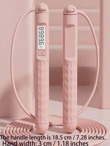 跳绳，带卡路里计数器的数字健身跳绳，男女款带轴承和钢丝的跳绳，118英寸/3米