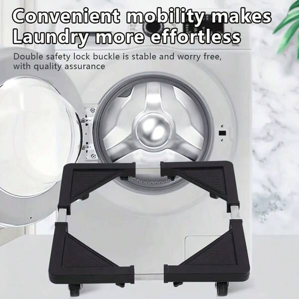 Moisture Resistant Universal Washing Machine Base, Tripod, Adjustable Length, Width, And Height, Retractable Frame, Fully Automatic Drum, Refrigerator Bracket, Storage Rack