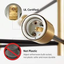 1pc Modern Luxury Warm-Tone LED Pendant Light, Suitable For Dining Room, Bedroom, Living Room, Study, Office, Glass Shade Pendant Lamp, 8 X E27 Light Source Pendant Light, Milky White Glass Pendant Lamp - Black Gold - View 8