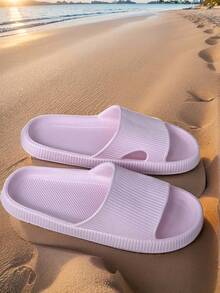 新款EVA男士四季凉拖鞋/耐磨防滑防臭/柔软舒适/抗菌护足/轻便软底/速干不臭脚/休闲百搭居家室内浴室淋浴/户外沙滩简约情侣凉拖鞋