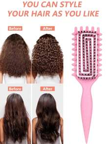 Pelo per definire i ricci per capelli ondulati e riccioli Pettine leggero per modellare e staccare, anti-crespo, ideale per peli bagnati ed asciutti