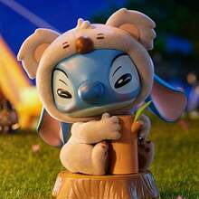 Caja ciega con el personaje Stitch en estilo tropical de MINISO, de PVC mate con accesorios de piña y coco, incluye soporte de exhibición y pegatinas coleccionables, ideal para decoración de escritorio y regalos festivos (1 pieza, entrega aleatoria) - Multicolor - Ver 7