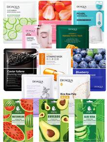 50 MASCARILLAS COREANAS SURTIDAS HUDA NEW Hidratantes Reparan La Piel Seca Antiedad Elasticidad - Multicolor - Ver 3